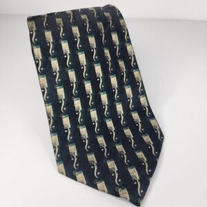J.Z. RICHARDS Black & Green Tie.